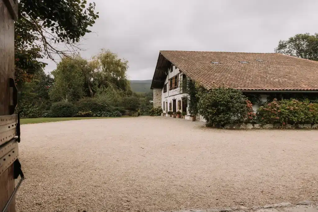 Rustic stone farmhouse wedding venue in France