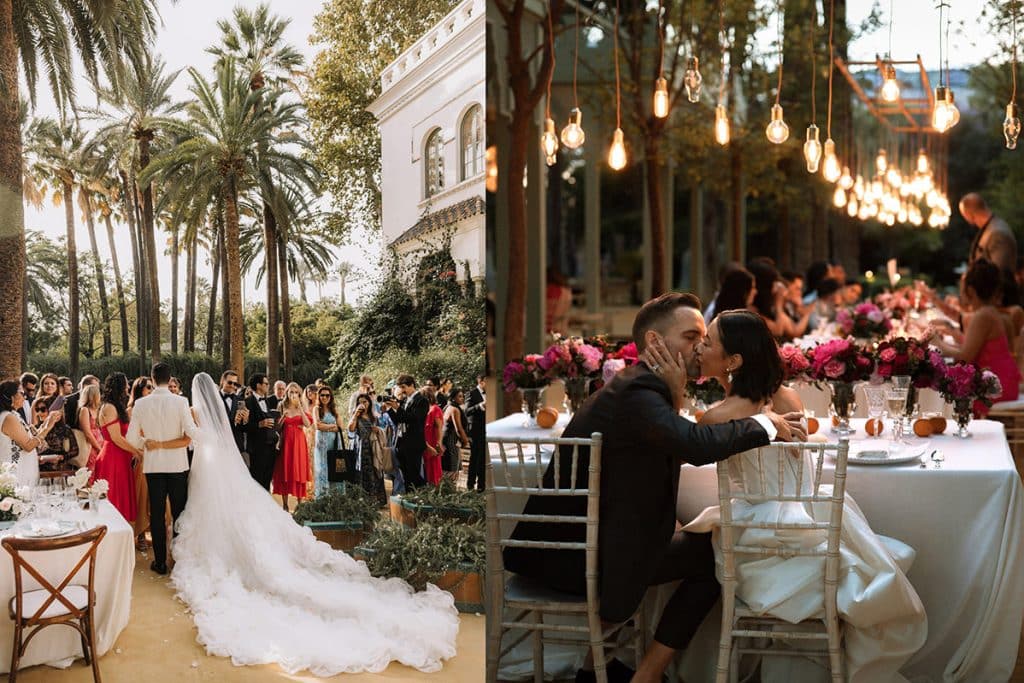 villa luisa seville destination wedding venue garden ceremony